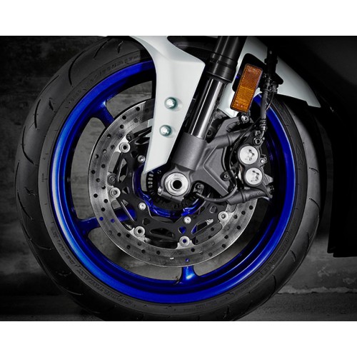 320mm diameter YZF-R1 type front brakes